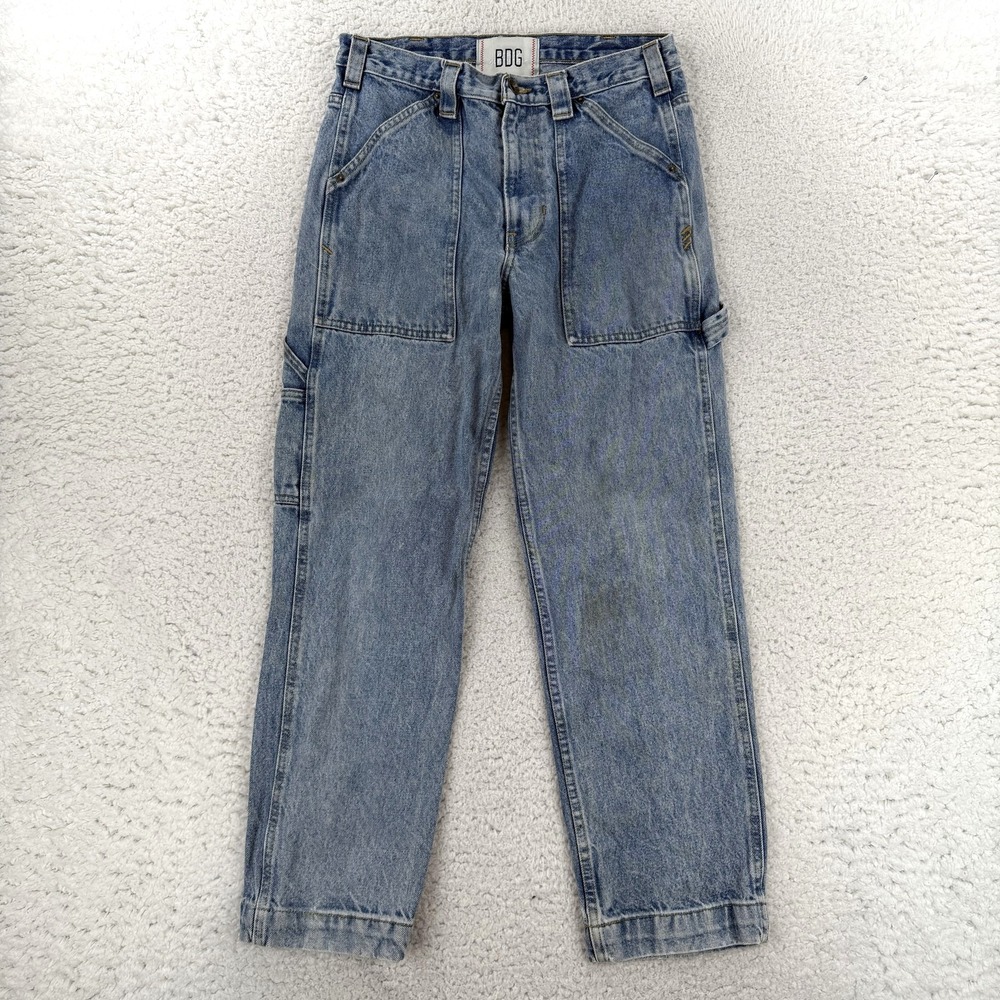 BDG Workpant Fit Jeans Mens 29x30 Blue Relaxed Straight Carpenter Denim Pants